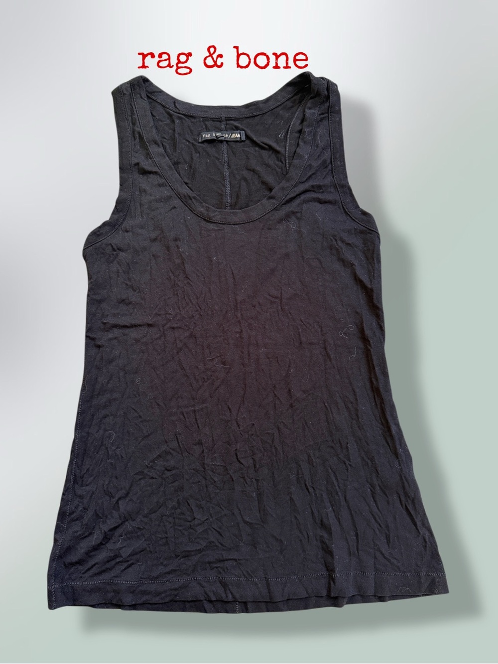 RAG $ BONE
Black Ribbed Tank Top - Women